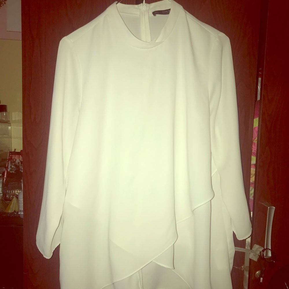 Zara white blouse